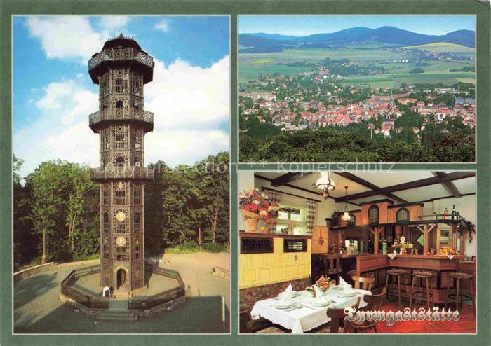 Loebau Sachsen Panorama Aussichtsturm Der Gusseiserne Turmgaststaette Labsal der