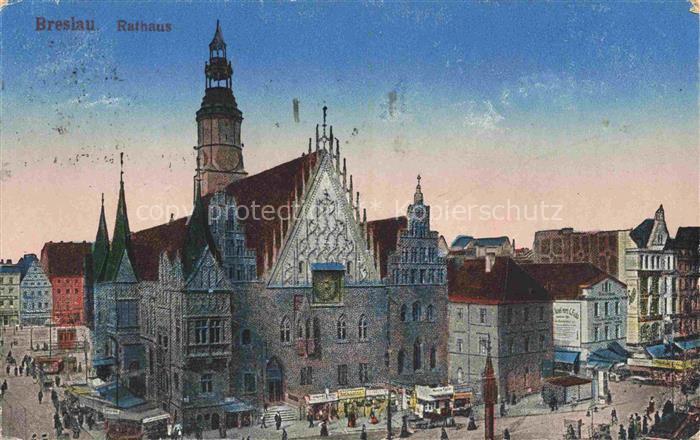 Breslau WROCLAW PL Rathaus