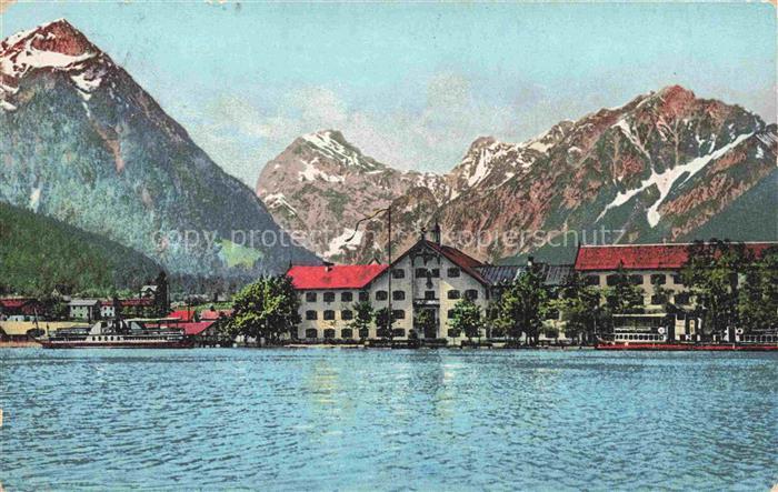Pertisau Achensee Tirol AT Hotel Fuerstenhaus Ansicht vom See aus