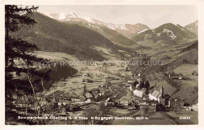 Goestling Ybbs Niederoesterreich AT Panorama Blick gegen Hochkaar Sommerfrische