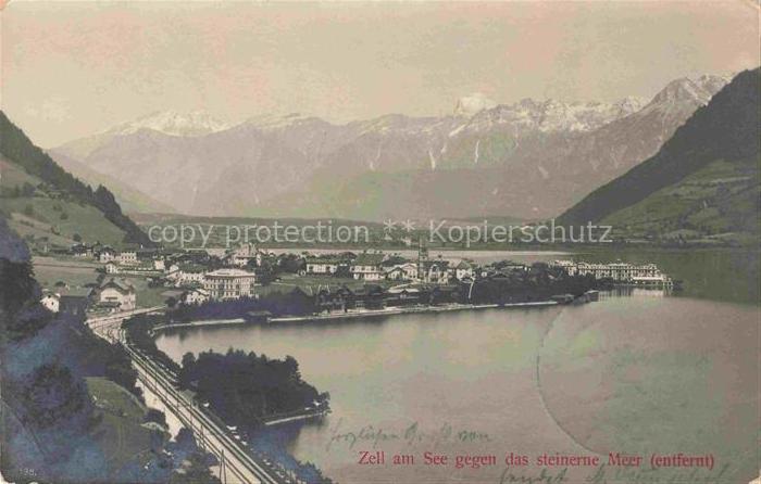 Zell See AT Panorama Blick gegen das Steinerne Meer