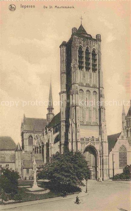 Ieperen Ypres Ypern Ieper Belgie St. Maartenskerk