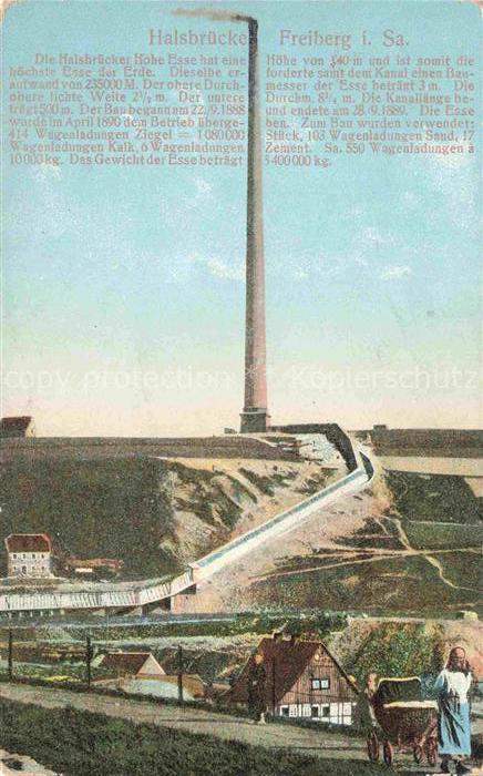 FREIBERG Sachsen Halsbruecke Hohe Esse