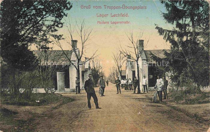 Lager Lechfeld Truppenuebungsplatz Schwabmuenchen Mittlere Lagerstrasse