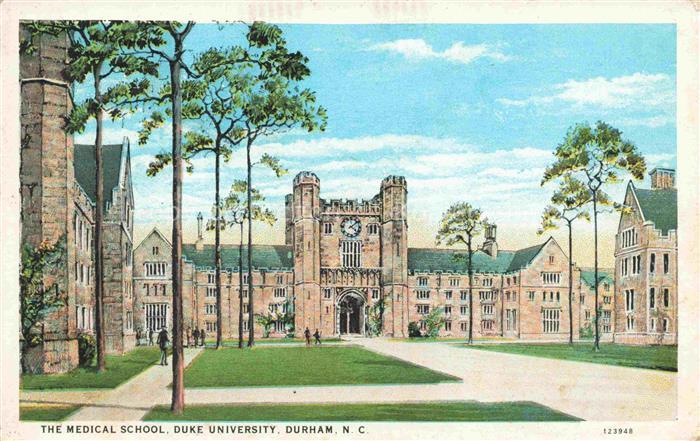 Durham  UK The Medical School Duke University Illustration