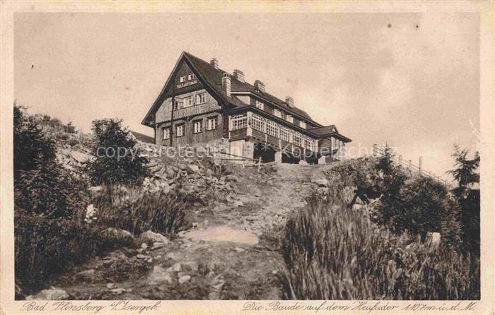 Bad Flinsberg Swieradow Zdroj PL Baude auf dem Heufuder Isergebirge Das Schlesis