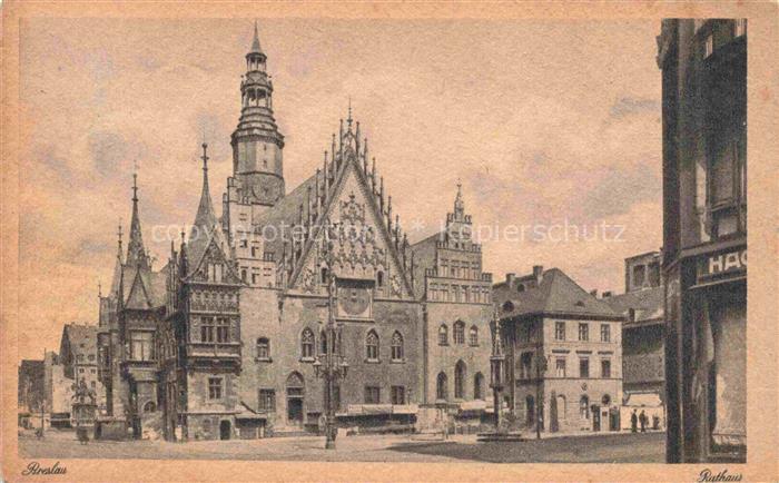 Breslau WROCLAW PL Rathaus