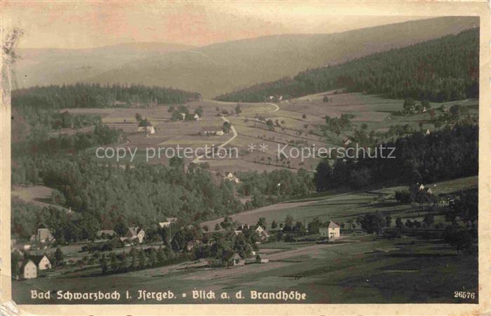 Bad Schwarzbach Flinsberg Isergebirge Swieradow Zdroj Bad PL Panorama Blick a. d