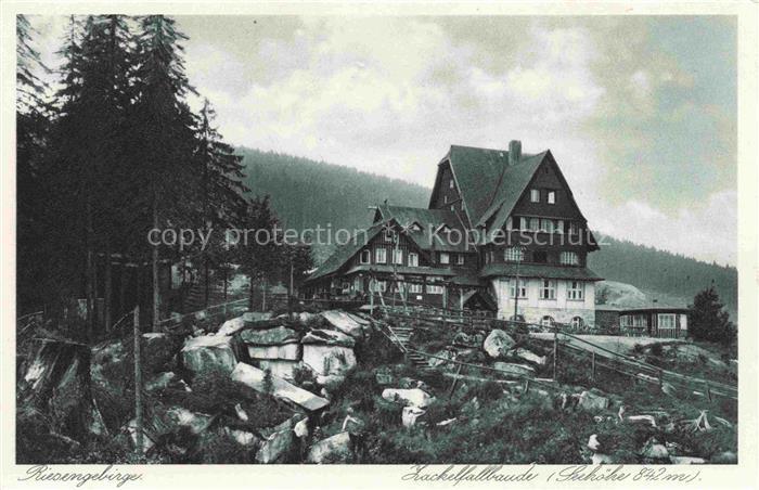 Schreiberhau Szklarska Poreba Riesengebirge PL Zackelfallbaude