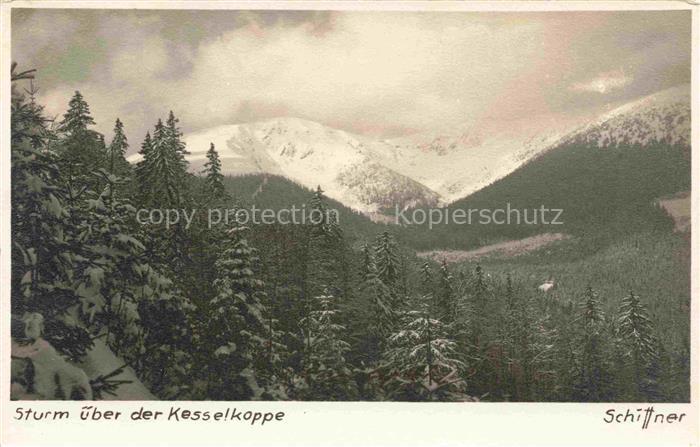 Spindleruv Mlyn Spindelmuehle Riesengebirge CZ Landschaftspanorama Sturm ueber d