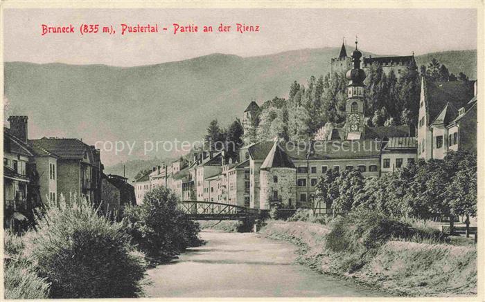 Bruneck Partie an der Rienz