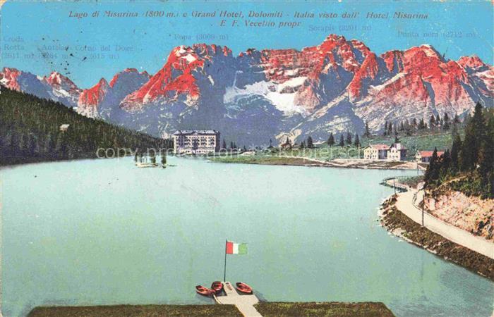Lago di Misurina Auronzo di Cadore Veneto IT Grand Hotel Dolomiti Italia visto d