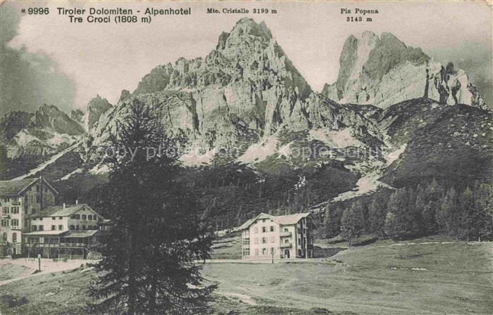 Cortina d Ampezzo Veneto IT Tiroler Dolomiten Alpenhotel Tre Croci Monte Cristal