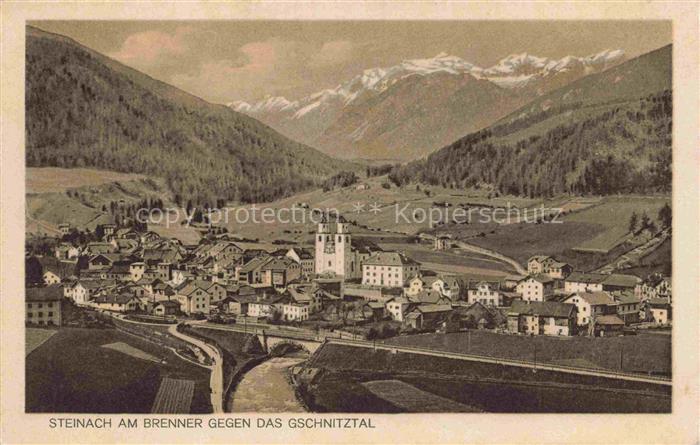 Steinach Brenner Tirol AT Panorama Blick gegen Gschnitztal