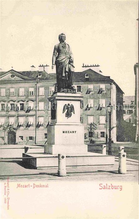 SALZBURG AT Mozart-Denkmal Statue