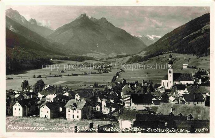 Fulpmes Innsbruck Tirol AT Ortsansicht mit Kirche Alpenpanorama