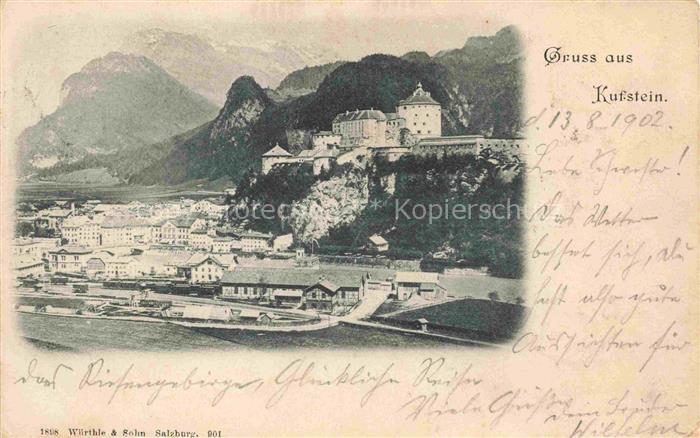 KUFSTEIN Tirol AT Panorama Schloss Alpen