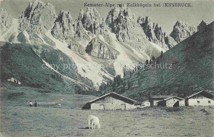 INNSBRUCK Tirol AT Kemater-Alpe mit Kalkkoegeln