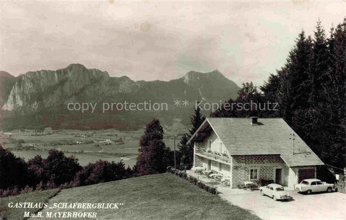Mondsee Salzkammergut AT Gasthaus Schafbergblick Alpenpanorama