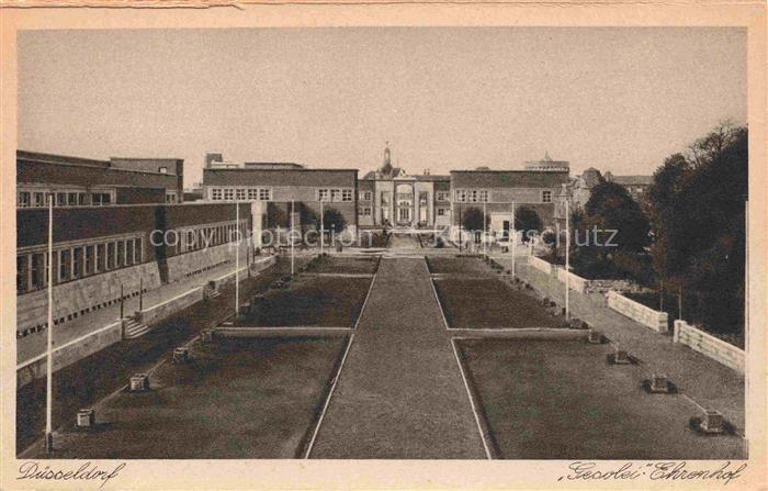 DuessELDORF  CITY Gesolei Ehrenhof Kupfertiefdruck