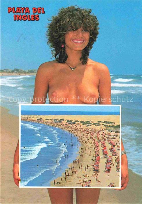 Playa del Ingles Gran Canaria ES Playa y dunas Badenixe am Strand