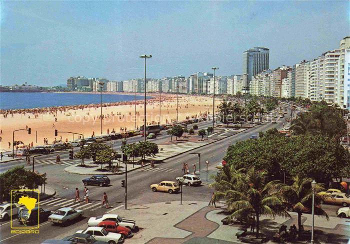 RIO DE JANEIRO Brazil Praia de Copacabana