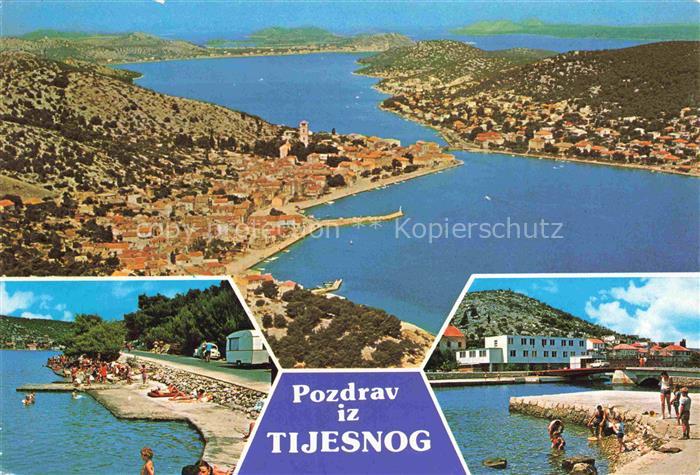 Tijesno Bosnien Herzegowina Luftaufnahme Badestelle