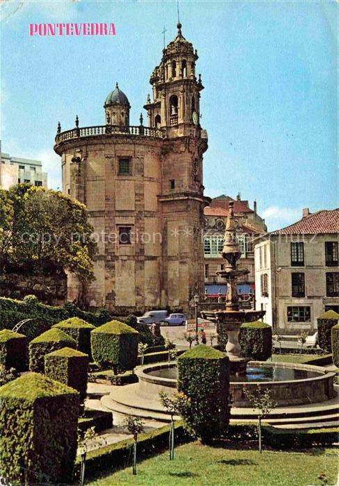 Pontevedra Galicia ES La Peregrina Chiesa Fontana