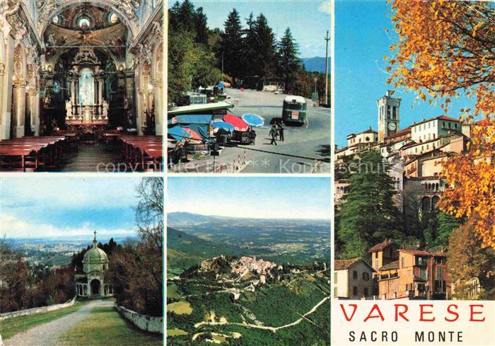 VARESE Lombardia IT Panorama Sacro Monte Chiesa interno Wallfahrtsort