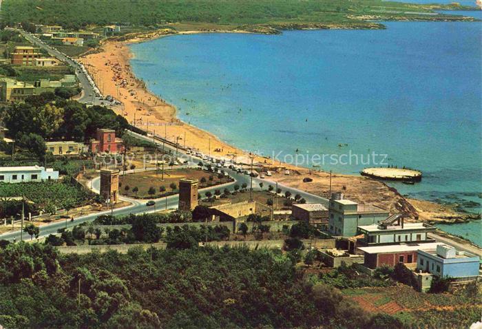 avola Syrakus Siracusa Sicilia IT Il lido visto dall aereo