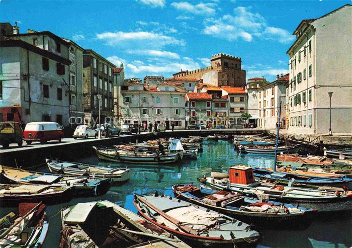 Muggia Istrien Il porticciolo Kleine Hafen