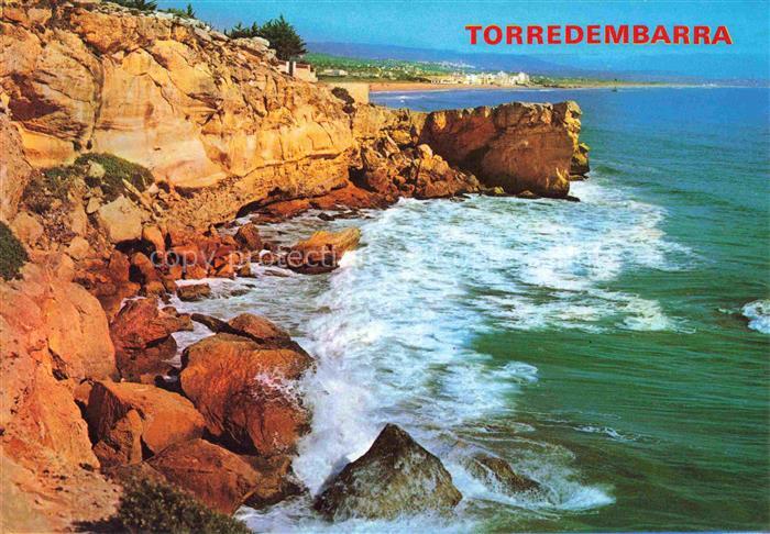 Torredembarra Tarragones ES Un detalle de la Costa Els Muns Kuestenpanorama