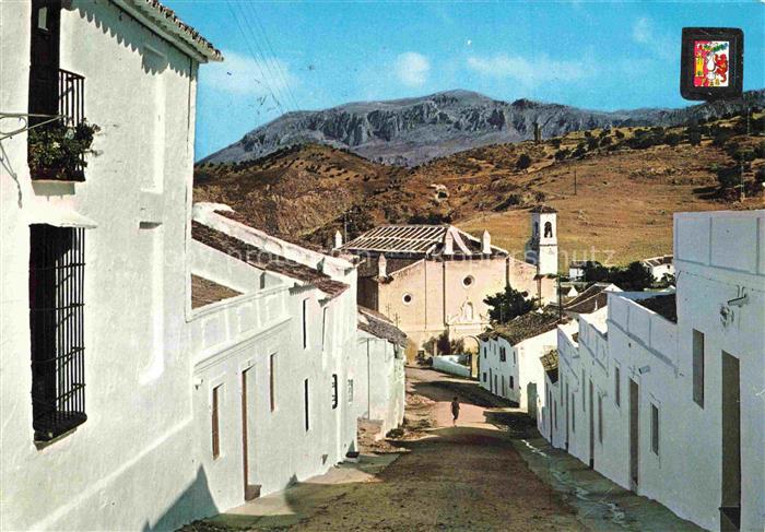 Antequera Cuesta Real Gasse Blick zur Kirche