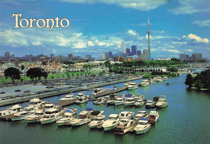 TORONTO Canada Yachthafen Blick gegen Downtown