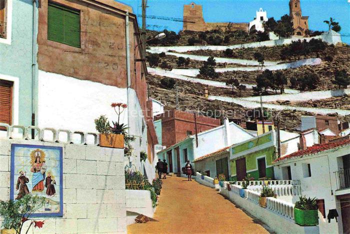 Cullera Valenciana ES Subida al castillo Aufstieg zur Burg