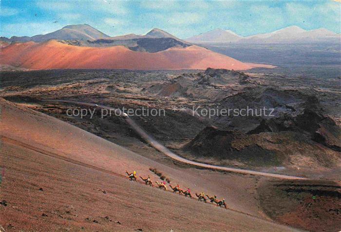 Lanzarote Kanarische Inseln ES Montana del Fuego Caravana