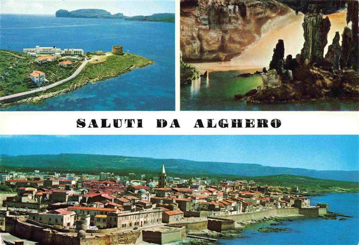 Alghero Sardegna IT I bastioni Hotel El Faro Grotte di Nettuno veduta aerea