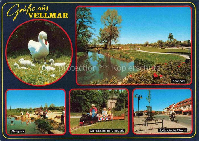 Vellmar Schwaene Ahnepark Dampfbahn Hollaendische Strasse