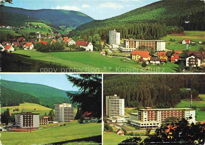 Obertal Baiersbronn Panorama Schwarzwald-Sanatorium