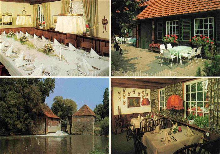 Olfen Westfalen Fuechtelner Muehle Café Restaurant Festtafel Terrasse