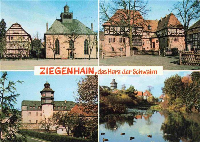 Ziegenhain Hessen Schlosskirche Pfarrhaus Steinernes Haus Heimatmuseum Schloss W