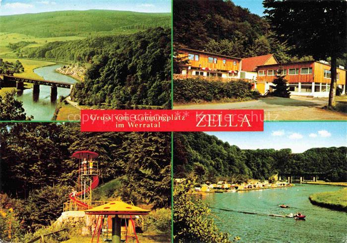 Zella Hessen Panorama Werratal Campingplatz Kinderspielplatz