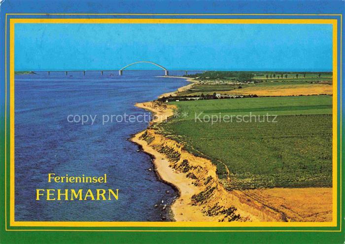 Wulfen Fehmarn Kuestenpanorama Fehmarnsundbruecke