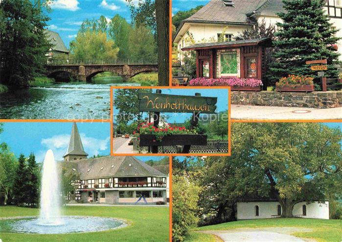 Wenholthausen Eslohe Sauerland Teilansichten Bruecke Springbruecke Touristeninfo