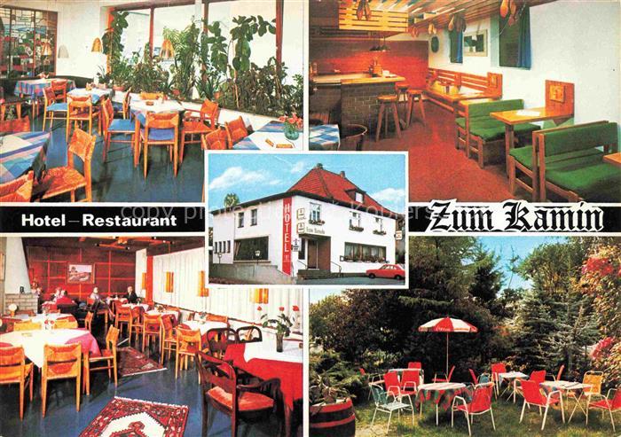 Scherfede Hotel Restaurant zum Kamin Gastraum Garten