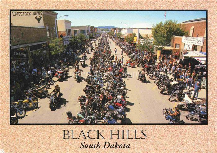 Sturgis South Dakota Black Hills Thousands of bikers and motorcycle buffs Annual