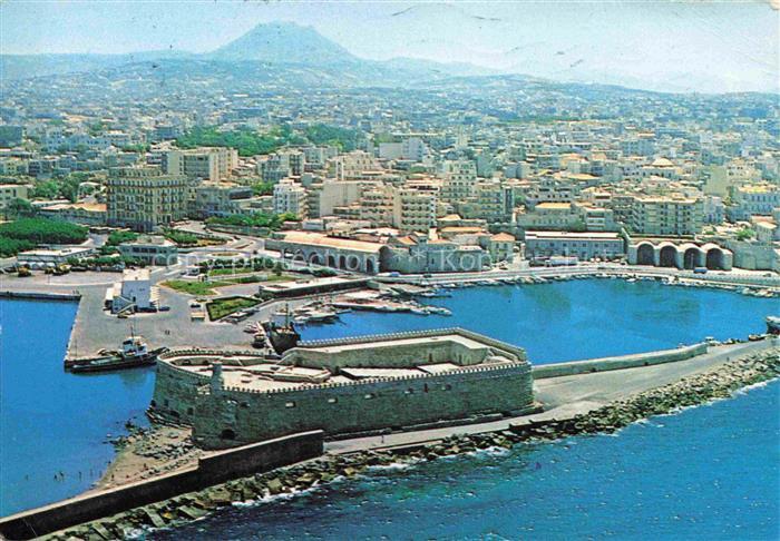 Heraclio Heraklion Iraclio Crete Greece Fliegeraufnahme
