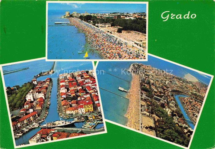 GRADO Gorizia IT Vedute aeree della spiaggia e del porto