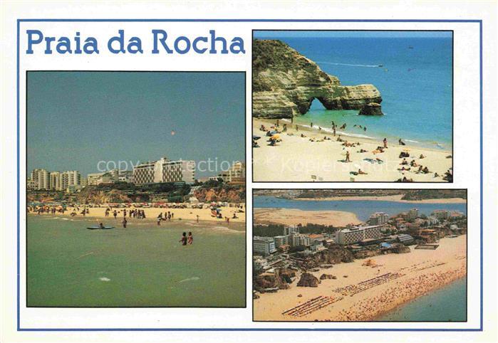Praia da Rocha PT Kuestenpanorama Strand Luftaufnahme
