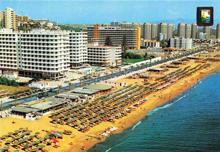 Torremolinos ES El Bajondillo Playa y paseo Marítimo vista aérea